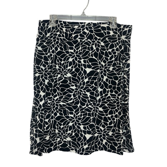 Merona Black and White Pencil Skirt Knee-Length Casual with shorts size XL - Picture 4 of 8